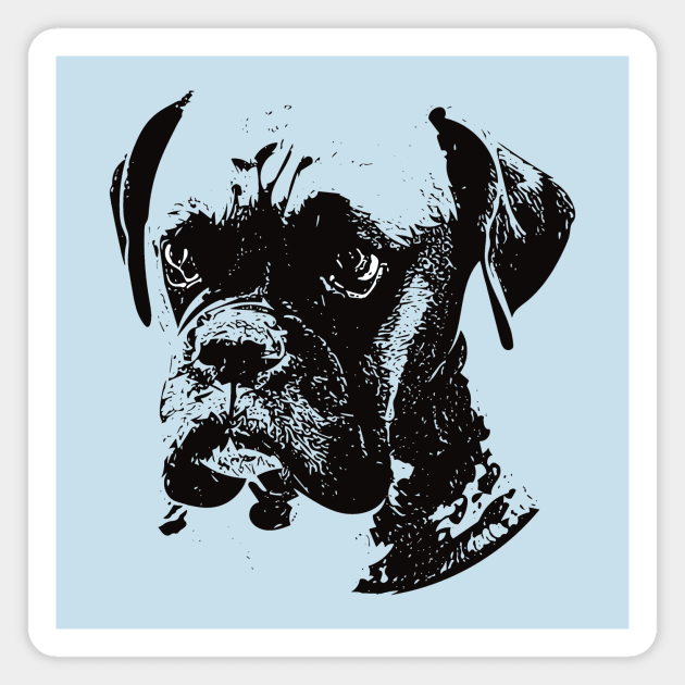 Boxer Dog Magnet by DoggyStyles